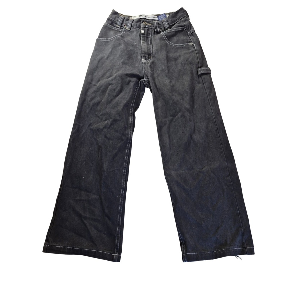 Paco Jean Company Carpenter Jeans Boys 10 Black Baggy Y2K 90s Grunge Skate READ